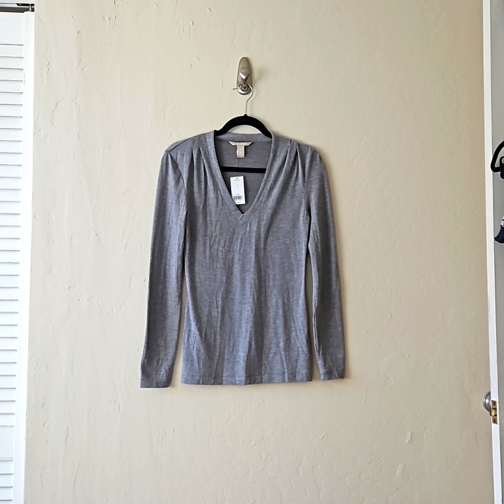 Grey Modal Long Sleeve Tee